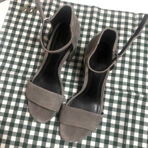Alexander Wang suede high block heels